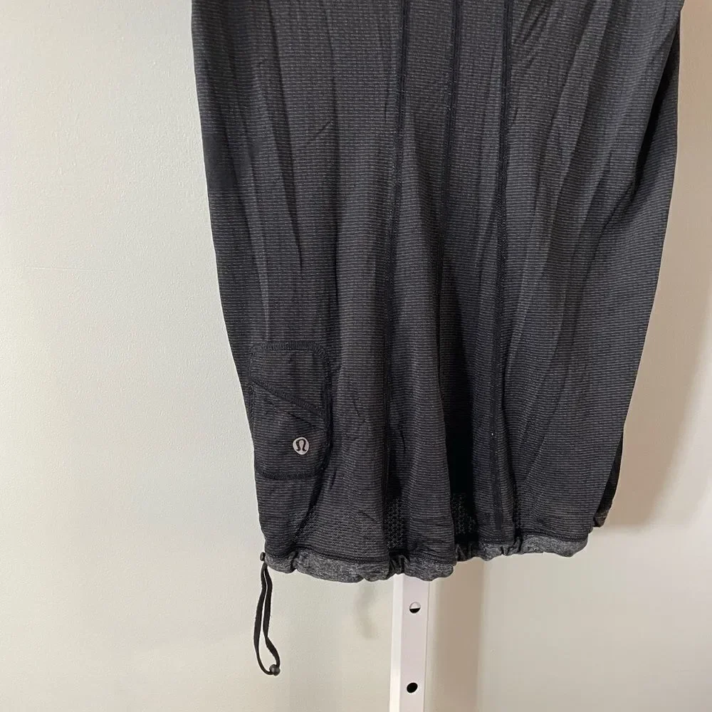 Lululemon Swiftly Short Sleeve Black and Gray